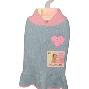 Paris Hilton Blue and Pink Pet Dress - Size Small